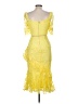 Lulus 100% Polyester Yellow Cocktail Dress Size M - photo 2