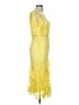 Lulus 100% Polyester Yellow Cocktail Dress Size M - photo 4