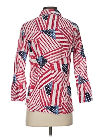 Allison Daley 3/4 Sleeve Button-Down Shirt (view 2)