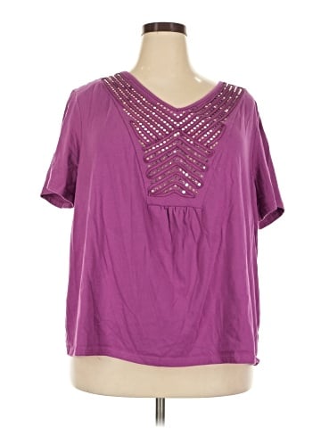 Denim 24/7 Short Sleeve Blouse (view 1)