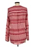 Hinge 100% Viscose Red Long Sleeve Blouse Size L - photo 2