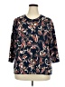 Charter Club Paisley Blue Pullover Sweater Size 3X - photo 1