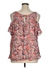 Maeve Pink Short Sleeve Blouse Size XL - photo 2