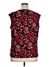 Kasper Red Sleeveless Blouse Size XL - photo 2