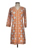 Gretchen Scott Designs Print Orange Casual Dress Size XS - photo 1