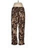 Susan Graver Animal Print Brown Casual Pants Size M - photo 2