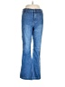 STUDIO BLUE Chevron-herringbone Blue Jeans Size 30 waist - photo 1