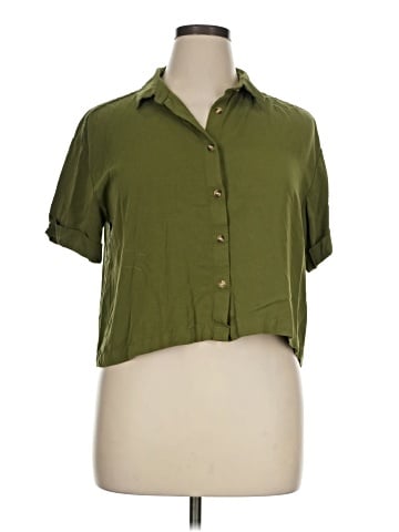 Rose + Olive Short Sleeve Blouse (view 1)