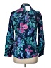Appleseeds Floral Teal Long Sleeve Blouse Size 10 - photo 2