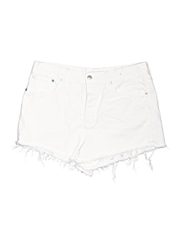 Madewell Relaxed Denim Shorts in Tile White (view 1)