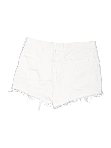 Madewell Relaxed Denim Shorts in Tile White (view 2)