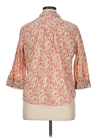 St. John's Bay 3/4 Sleeve Button-Down Shirt (view 2)