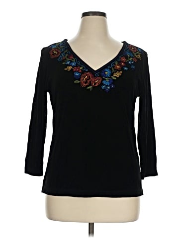 Travelers by Chico's 3/4 Sleeve Top (view 1)