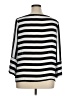Counterparts 100% Polyester Stripes Black 3/4 Sleeve Top Size XL - photo 2