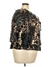 Agora 100% Polyester Animal Print Brown 3/4 Sleeve Blouse Size 2X - photo 4