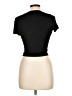 Active Basic Black Short Sleeve Turtleneck Size L - photo 2
