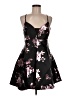 Speechless 100% Polyester Floral Black Cocktail Dress Size 9 - photo 1