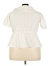 River Island 100% Polyester Ivory Short Sleeve Blouse Size 22 - photo 2