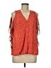 Cato 100% Polyester Orange Sleeveless Blouse Size M - photo 1