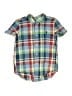 Ralph Lauren Plaid Blue Short Sleeve Button-Down Shirt Size 5 - photo 1