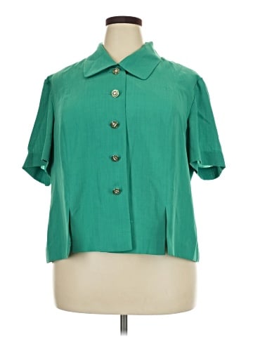 Leslie Fay Short Sleeve Blouse (view 1)