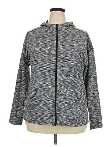 Adrienne Vittadini Zip Up Hoodie (view 1)