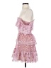 Self-Portrait 100% Polyester Pink Cocktail Dress Size 2 - photo 5