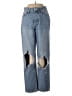 Forever 21 100% Cotton Hearts Blue Jeans Size 24 waist - photo 1