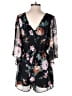 Bailey Blue 100% Polyester Floral Black Romper Size M - photo 2
