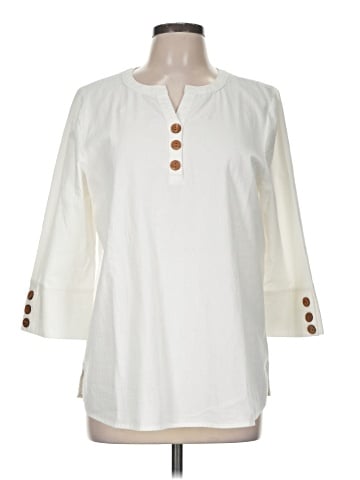 Appleseeds 3/4 Sleeve Blouse (view 1)