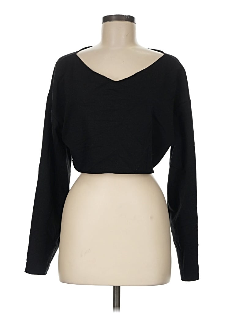 Pre-owned Shein Pullover Sweater In Black