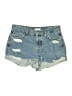 Forever 21 Blue Denim Shorts Size 27 waist - photo 1