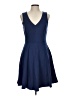 Lulus Solid Blue Casual Dress Size L - photo 1
