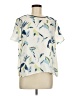 Banana Republic 100% Polyester Ivory Short Sleeve Blouse Size M - photo 1