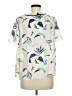 Banana Republic 100% Polyester Ivory Short Sleeve Blouse Size M - photo 2