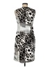 AGB 100% Polyester Animal Print Gray Cocktail Dress Size 6 - photo 2