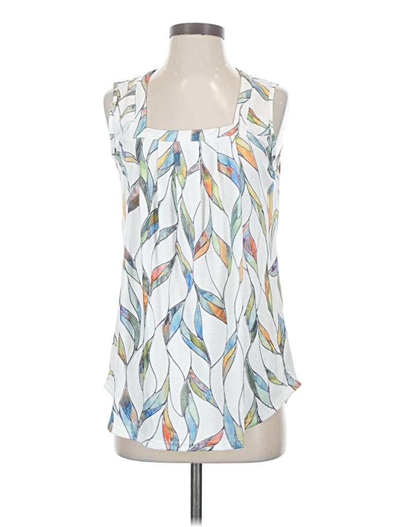 Pre-owned Unbranded Tank Top White Strapless Neckline Tops