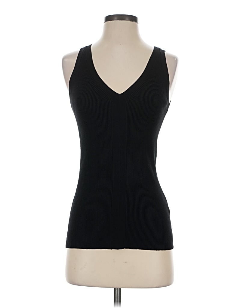 Pre-owned Karl Lagerfeld Tank Top Black Halter Neckline Tops