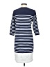 AMS Stripes Blue Casual Dress Size S - photo 2