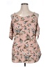 Lumiere 100% Polyester Pink 3/4 Sleeve Blouse Size 1X - photo 1