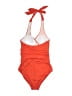 Boden Solid Orange One Piece Swimsuit Size 4L - photo 2