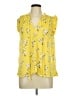 MELLODAY Yellow Sleeveless Blouse Size M - photo 1