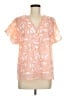 DKNY Orange Short Sleeve Blouse Size M - photo 1