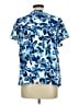 Fred David 100% Polyester Blue Short Sleeve Blouse Size M - photo 2