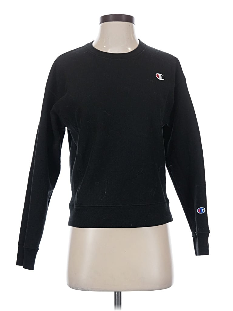 Pre-owned Champion Sweatshirt In Black