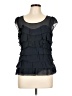 Floreat Black Sleeveless Blouse Size 10 - photo 1