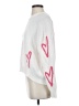 Elan Hearts White Pullover Sweater Size S - photo 5