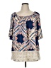 Bobeau Blue 3/4 Sleeve Blouse Size 1X - photo 1