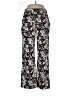 Robert Louis Floral Black Casual Pants Size L - photo 1
