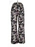 Robert Louis Floral Black Casual Pants Size L - photo 2